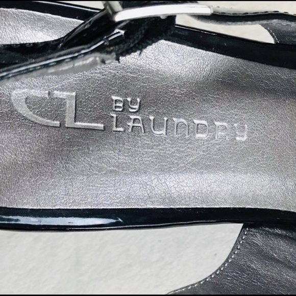 CL by Laundry women’s black peep toe heel size 9 - Picture 5 of 6